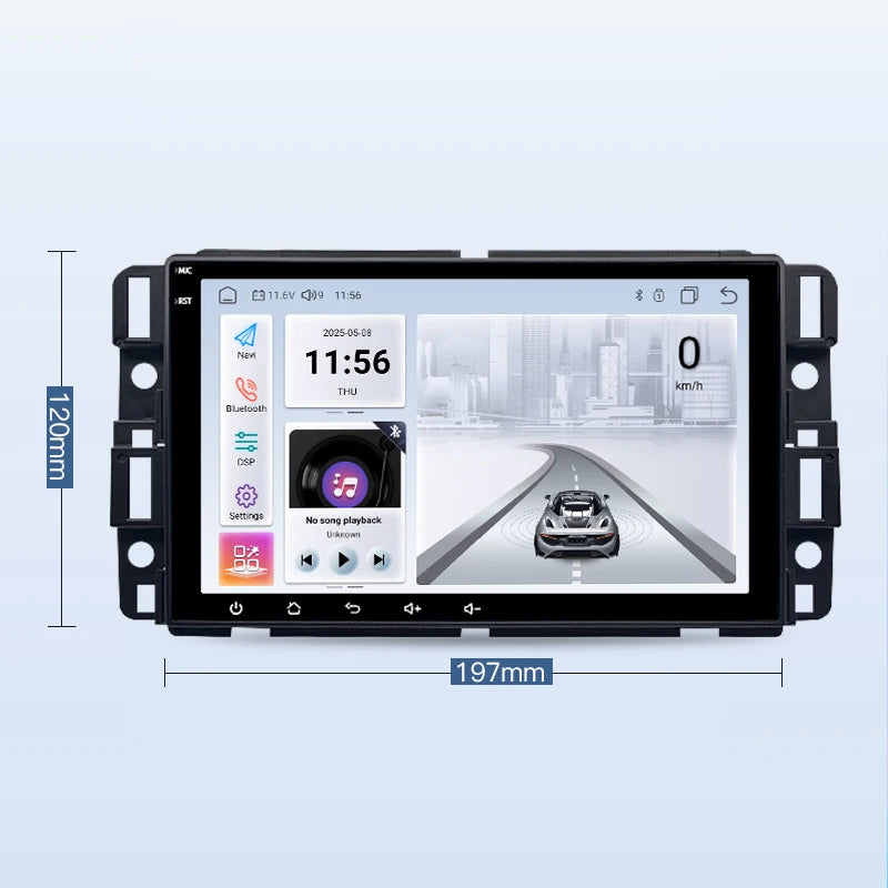 SZLELV Android 15 Car Radio For Chevrolet GMC Sierra Traverse Avalanche Savana Multimedia