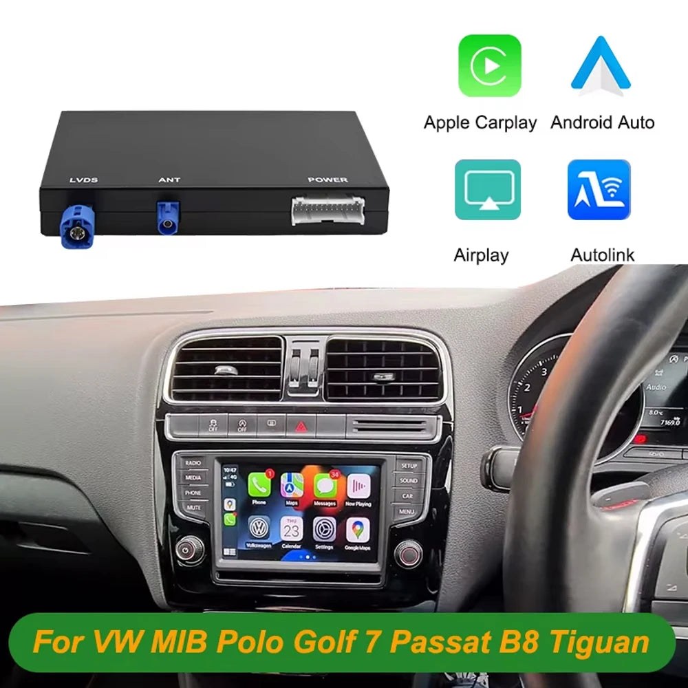 Wireless Carplay Android Auto Modulo For VW Volkswagen Skoda Octavia A5 Golf 7 Polo Passat