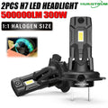 H7 LED CANBUS Car Headlight Bulbs Wireless Plug And Play 500000LM Super Bright Turbo Wirel