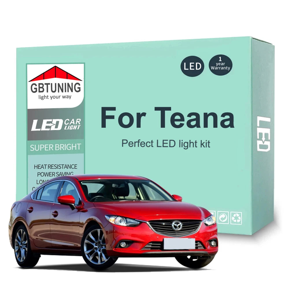 LED Interior Light Kit for Nissan Teana J31 J32 J33 2003-2016 - Canbus Dome Map Door Trunk Bulbs | AUTOKITSHOP