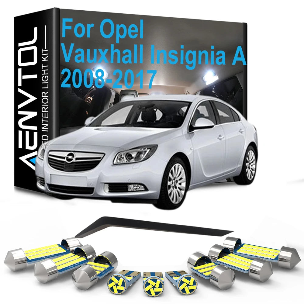 LED Interior Dome Map Reading Light Kit For Opel Vauxhall Insignia A 2008 2009 2010 2012 2