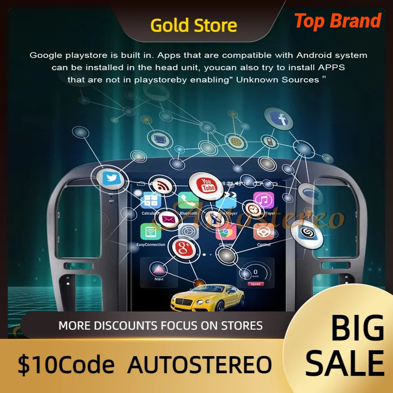 Carplay 12.1 Auto Stero For Lexus LX470 1992-2002 Tesla Style Android 13 Car GPS Navigatio