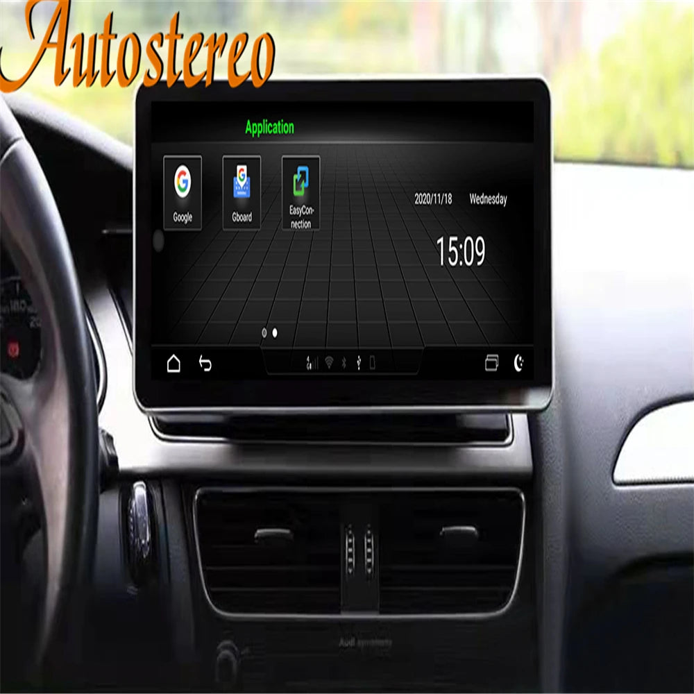 Qualcomm Android 12 8+256G For Audi A4 A5 B8 2009-2015 Car GPS Navigation Multimedia Playe