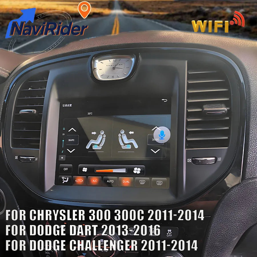 8.4'' Android 15 For Chrysler 300 300C 2011-2014 For Challenger 2011-2014 Multimedia Wirel