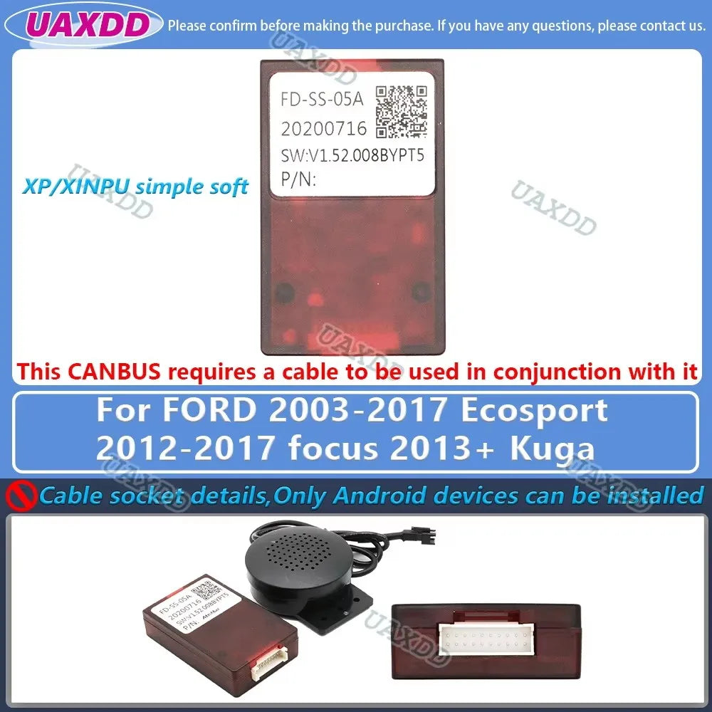 FOR FORD decoder canbus box Transit F150 Territory Mondeo Escort Ecosport Fiesta FOCUS Kug