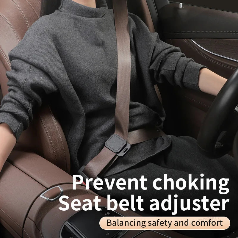 Shoulder Belt Comfort Clip Anti Slip Silicone Seatbelt Adjuster Neck Shoulder Relief Belt Positi - Automotive LED Light