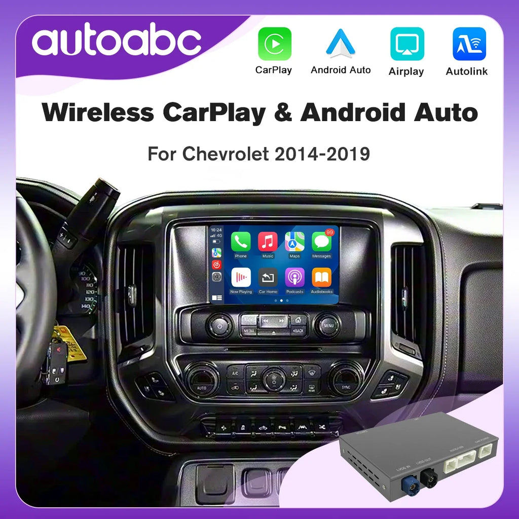 Wireless CarPlay Android Auto for Chevrolet Corvette/Impala/Silverado/Suburban Traverse Su | AUTOKITSHOP