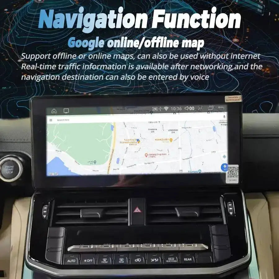 12.3inch Android15 Auto Car Radio For Toyota Land Cruiser 300 LC300 2022 2023 Multimedia P | AUTOKITSHOP