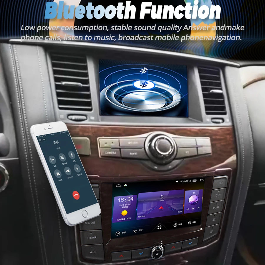 For Nissan Patrol Y62 2018-2020 Qx80 Qx56 Upgrade Dual Screen 256GB Android 14 Car Radio M | AUTOKITSHOP