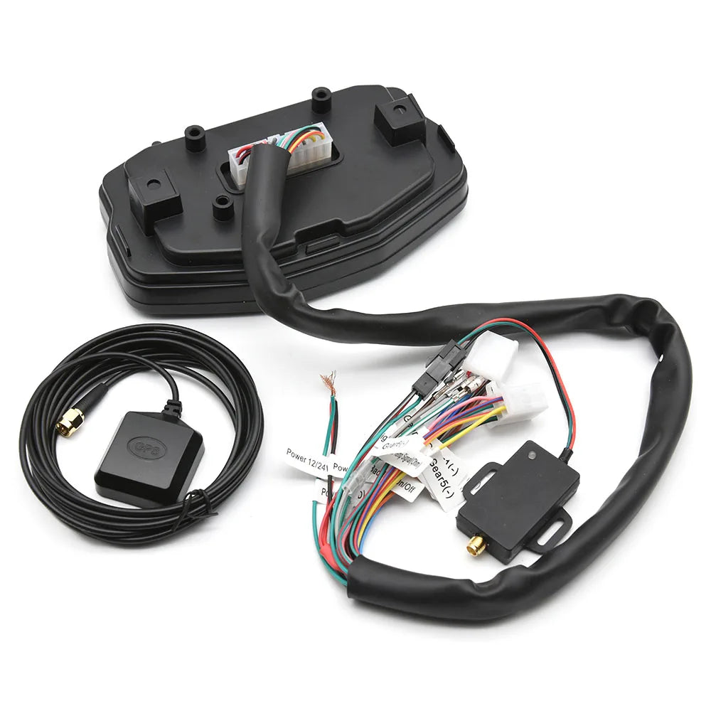 Universal RPM Motorcycle Instrument GPS Speedometer LED Digital Odometer Gauge Tachometer For Ka - Automotive LED Light