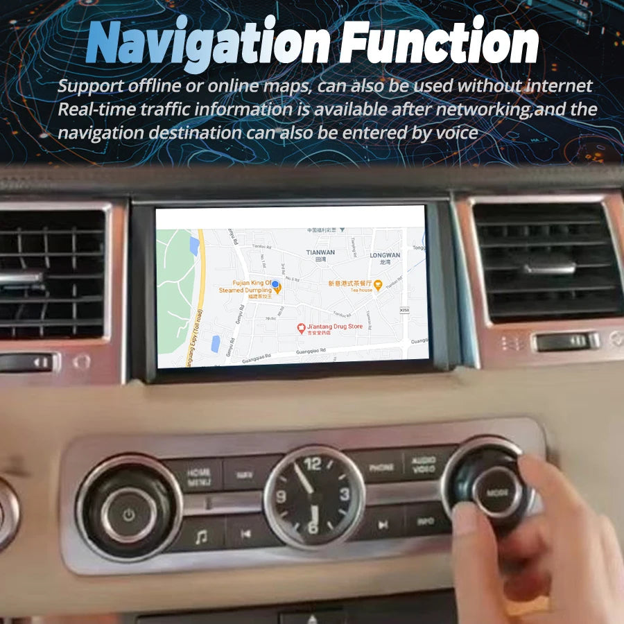 7inch Android Player For Land Rover Range Rover Sport 2010-2013 Car Multimedia 4G GPS Navi | AUTOKITSHOP