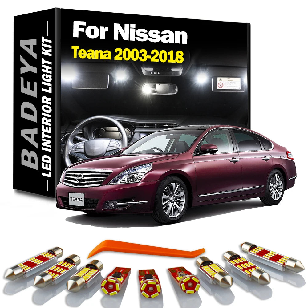 Canbus LED Interior Dome Map Trunk Door Light Kit For Nissan Teana J31 J32 J33 2003- 2016