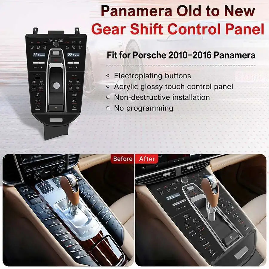 Car Digital Console Front AC Panel Full Touch 2024 Style Upgrade For Porsche Panamera 2010 | AUTOKITSHOP