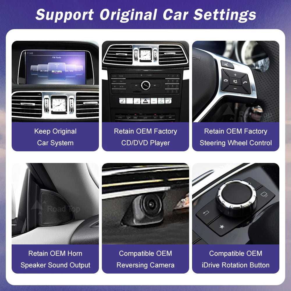 Touch Screen for Mercedes Benz E Coupe W207 Android Auto Wireless CarPlay Linux Car Multim | AUTOKITSHOP
