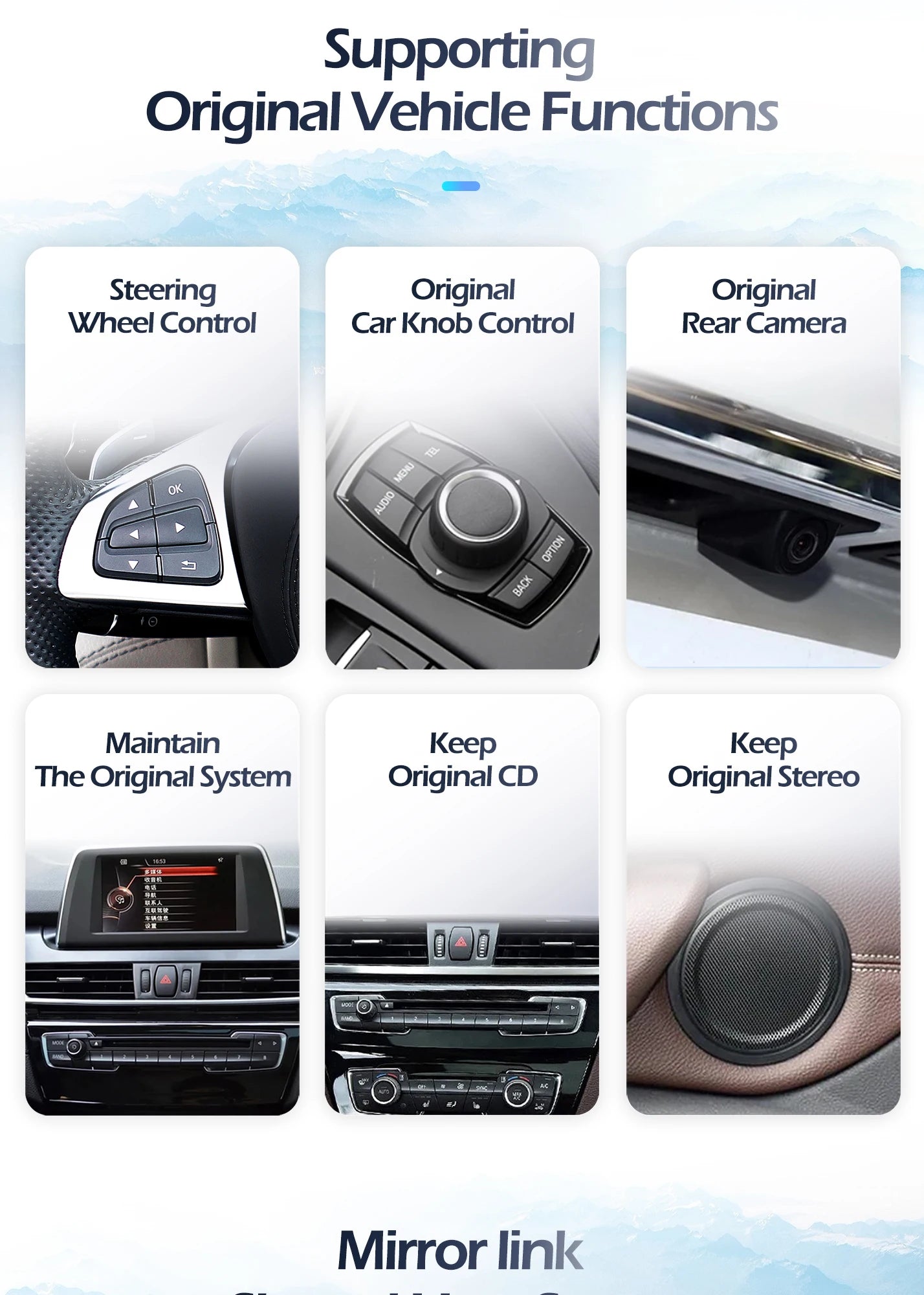 For BMW X3 F25 X4 F26 2011 - 2017 CIC NBT System 12.3 inch Navigation GPS Wireless CarPlay