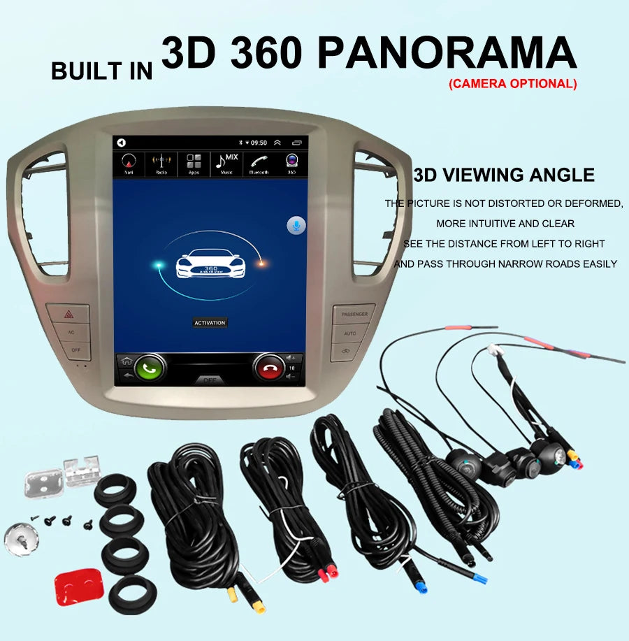 RHD 12.1" For Toyota Highlander 2001-2007 Toyota Kluger 2005 Grande Android 14 Car GPS Aut | AUTOKITSHOP