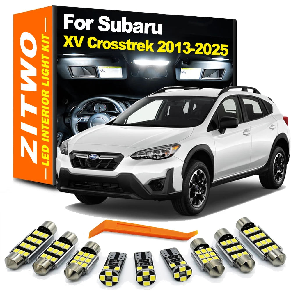 Car Parts LED Interior Dome Reading Light Bulb Kit For Subaru XV Crosstrek 2013- for Subaru 2013-2017 - Canbus LED Car L