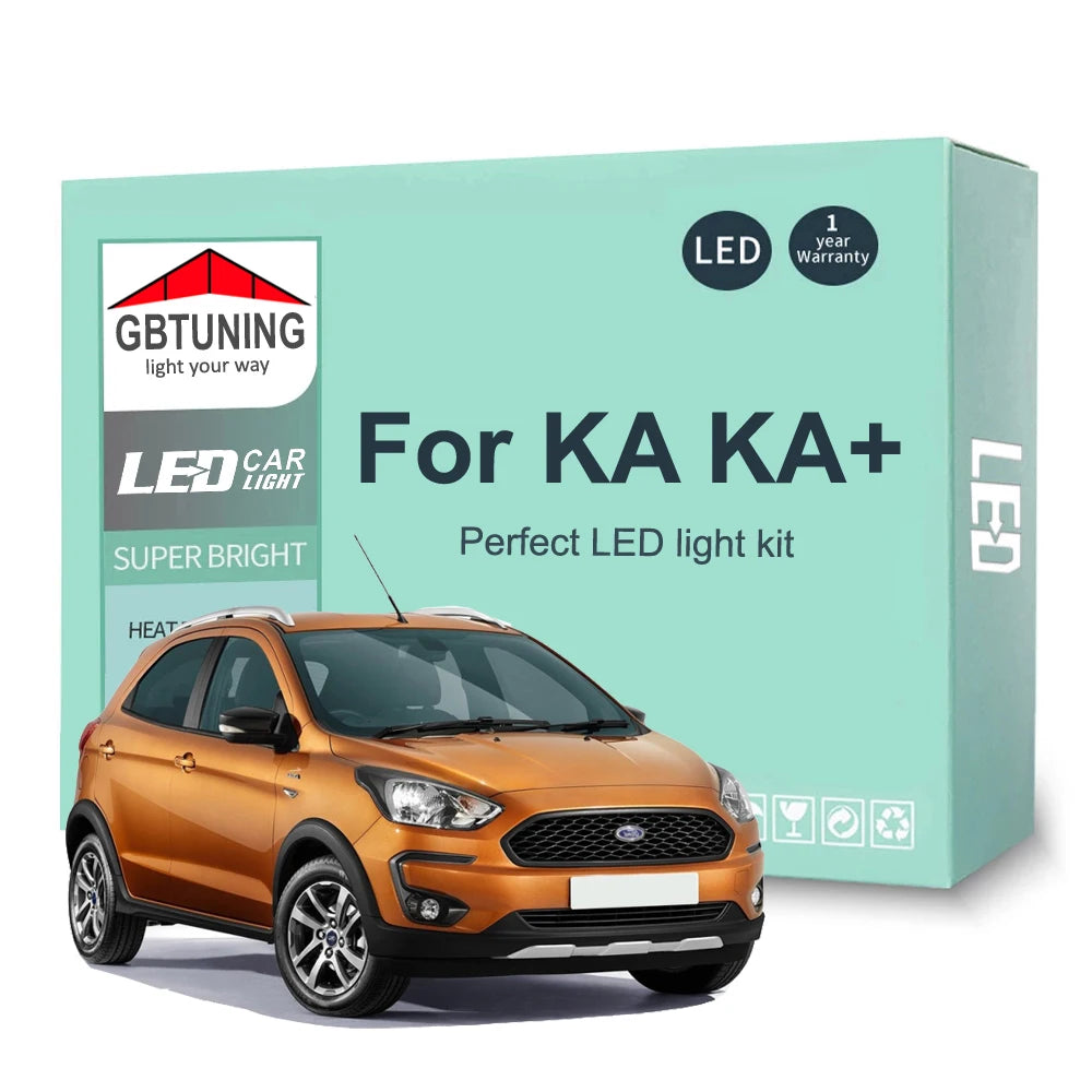 LED Interior Light Kit for Ford KA KA+ Plus MK1 MK2 MK3 1996-2016 - Canbus Dome Map Door Trunk Bulbs | AUTOKITSHOP