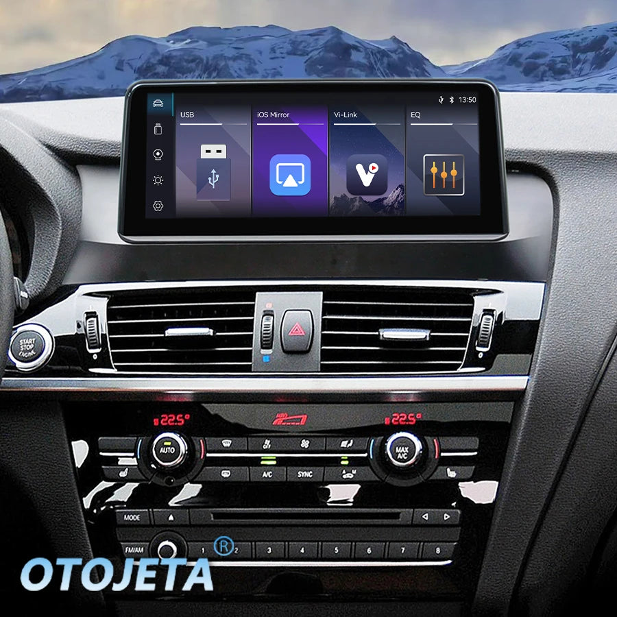 10.25" Linux Wireless CarPlay Android Auto For BMW X3 F25 X4 F26 2011-2017 Car Radio Multi