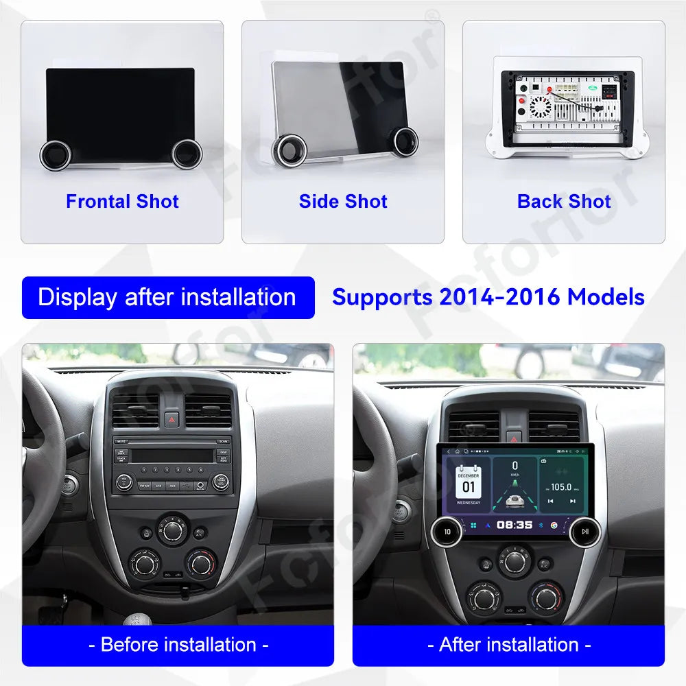 Modern Sleek Ultra Clear HD Touch 11.5 Inch Android 15 GPS Stereo Head Unit With Wireless