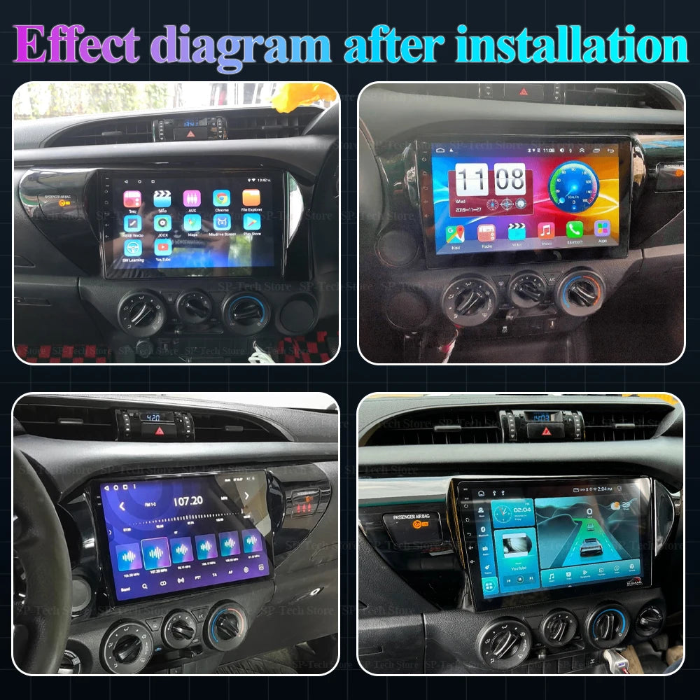 Android 16 For Toyota Hilux Pick Up An120 2015-2020 Rhd Lhd Car Radio Multimedia Video Pla | AUTOKITSHOP