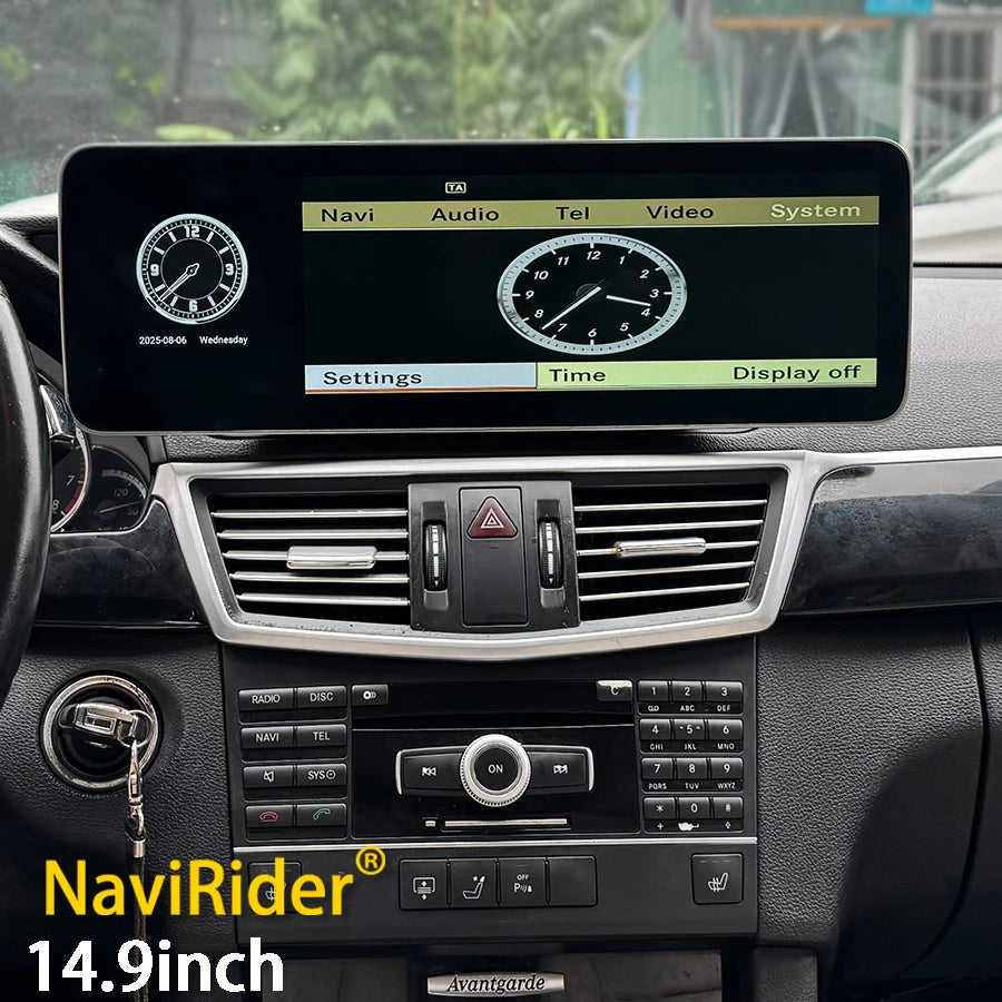 14.9inch Multimedia GPS WiFi 4G HU Android 14 Carplay For Mercedes Benz E Class W212 2010-