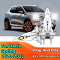 30000LM LED Headlight Canbus Car Lamp 6000K CSP For Dacia Spring 2020 2021 2022 2023 Plug