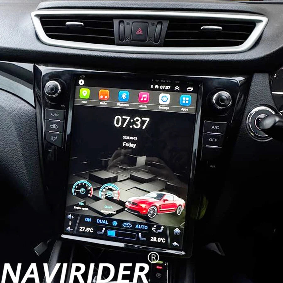Car Radio For Nissan Xtrail 2014-2019 X-Trail Qashqai 12.1 inch Tesla Screen Android 14 Mu | AUTOKITSHOP