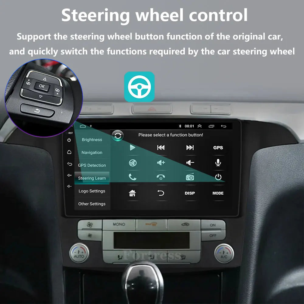 Android 16 Car Radio For Ford S-MAX S MAX 2006-2015 Multimedia Navigation GPS Stereo Head