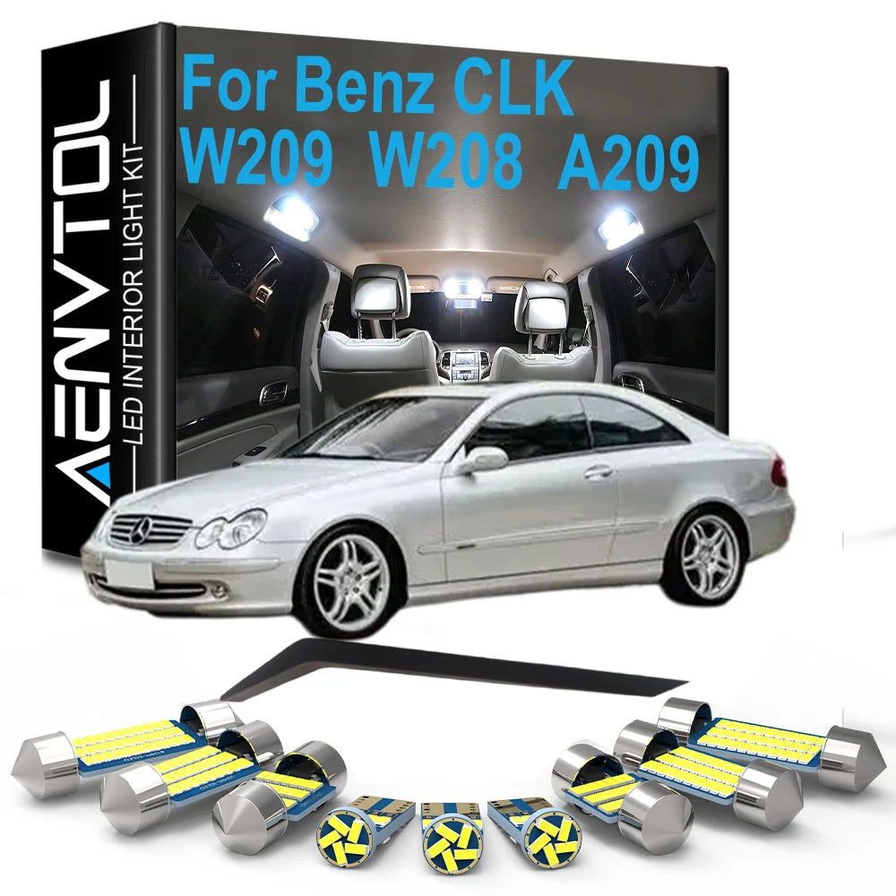 For Mercedes Benz CLK W209 C209 W208 C208 A209 A208 1998-2010 Car Bulb Accessories, LED In