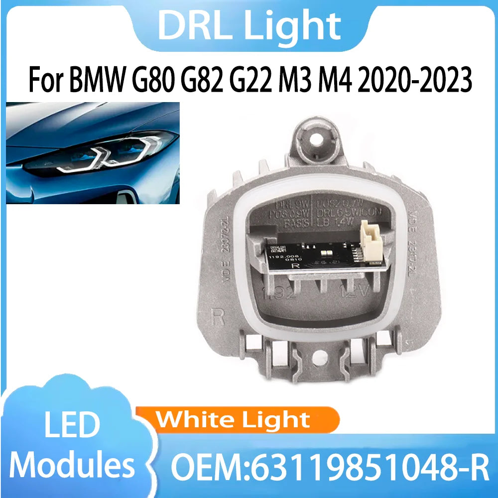 63119851048-R DRL Headlight Module Control Unit Day Light White Color LED Source Module Fo