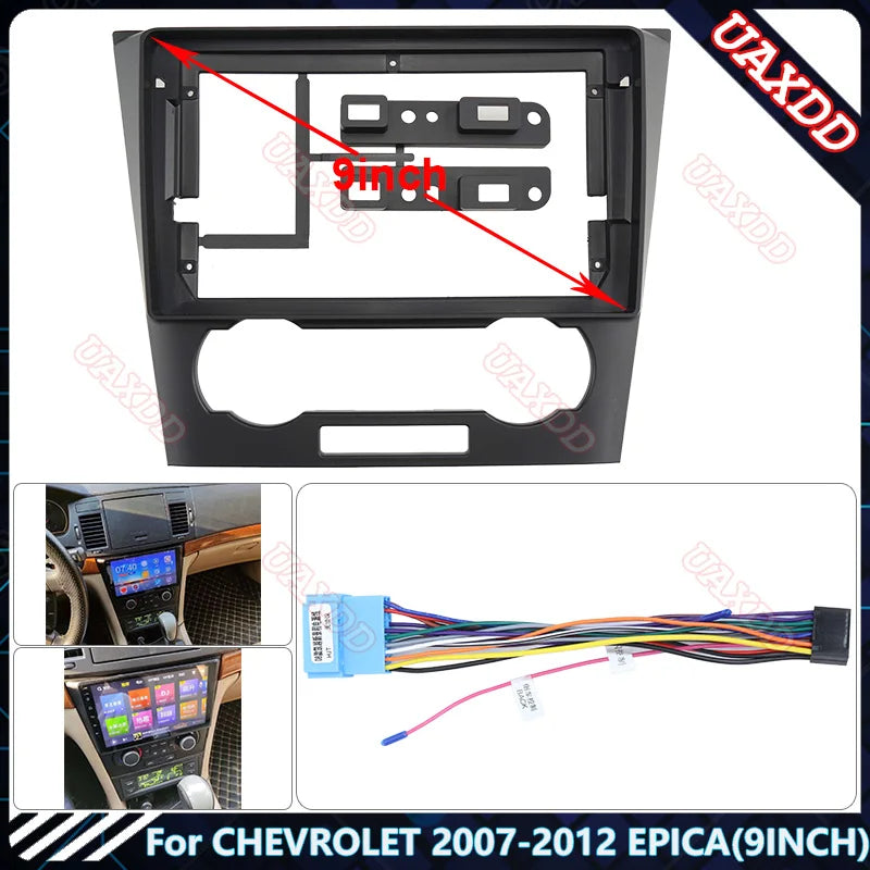 For CHEVROLET 2007-2012 EPICA 9INCH Car Radio Android Stereo Harness Screens Accessories N