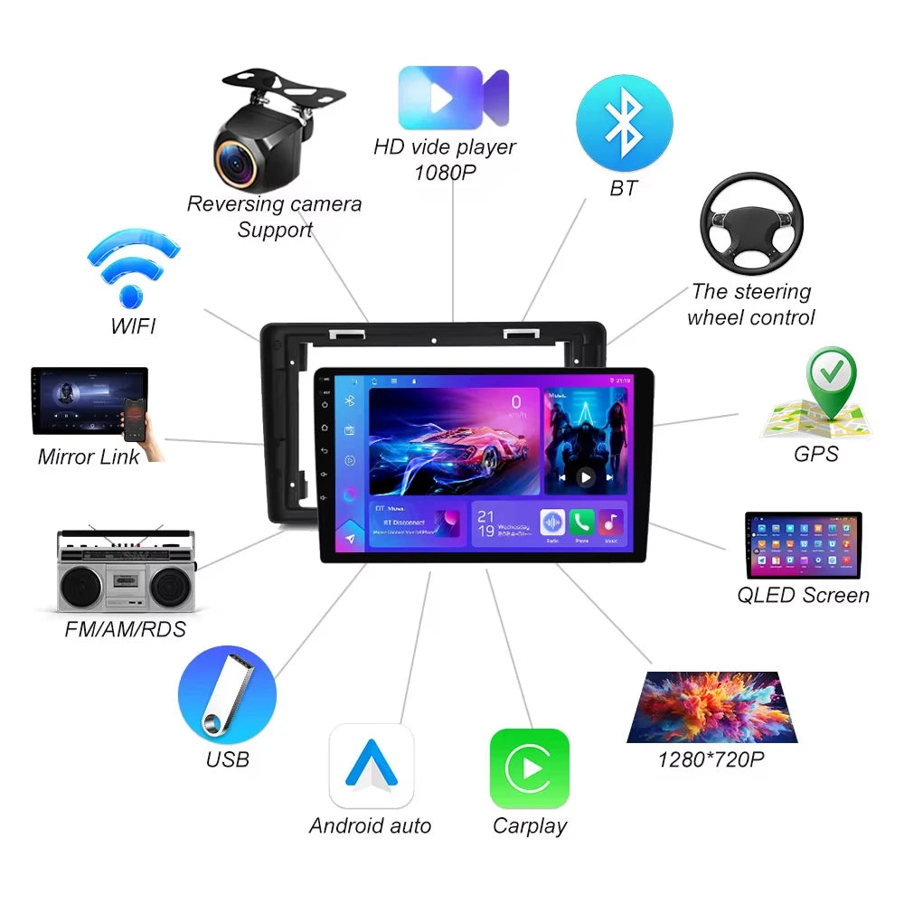 Android 16 For Citroen C2 C3 2001 2002 2003 - 2010 Multimidia Player Gps Navigation Carpla | AUTOKITSHOP