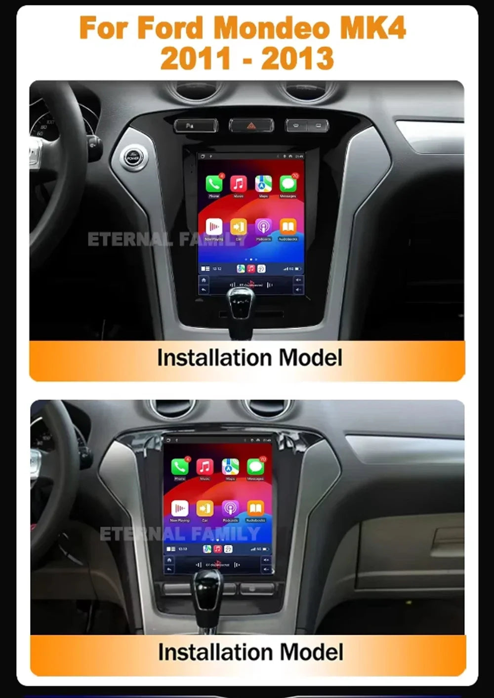 9.7 inch Android 16 Car Radio For Ford Mondeo MK4 Galaxy A/C 2011 - 2013 Multimedia Video