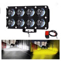 6/8/10 Lens Auxiliary Motorcycle Spotlight Working Fog lights Bulb Projector Headlight Add
