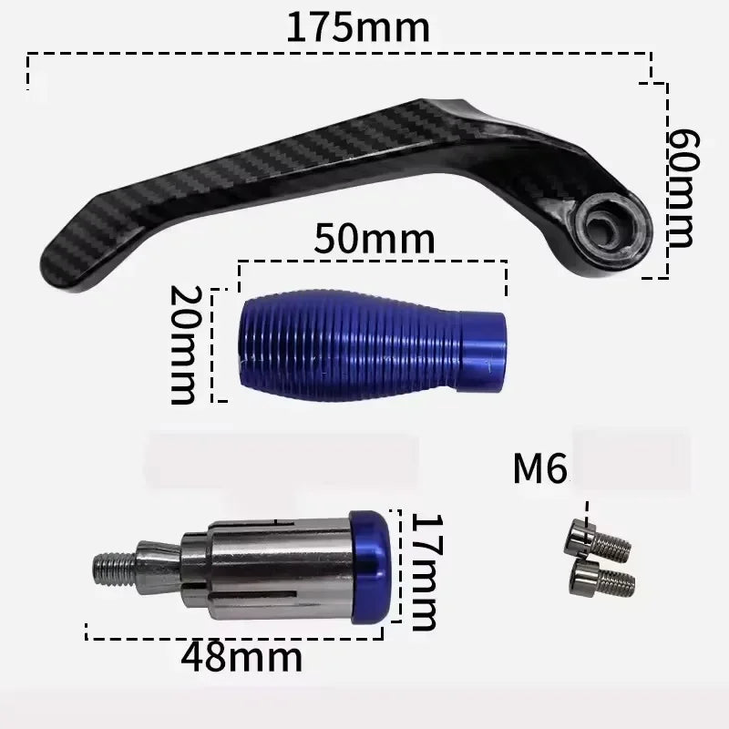 2PCS CNC Motorcycle Brake Clutch Levers Guard Protector Modification Anti-Fall Horn Brakes Hand  - Automotive LED Light
