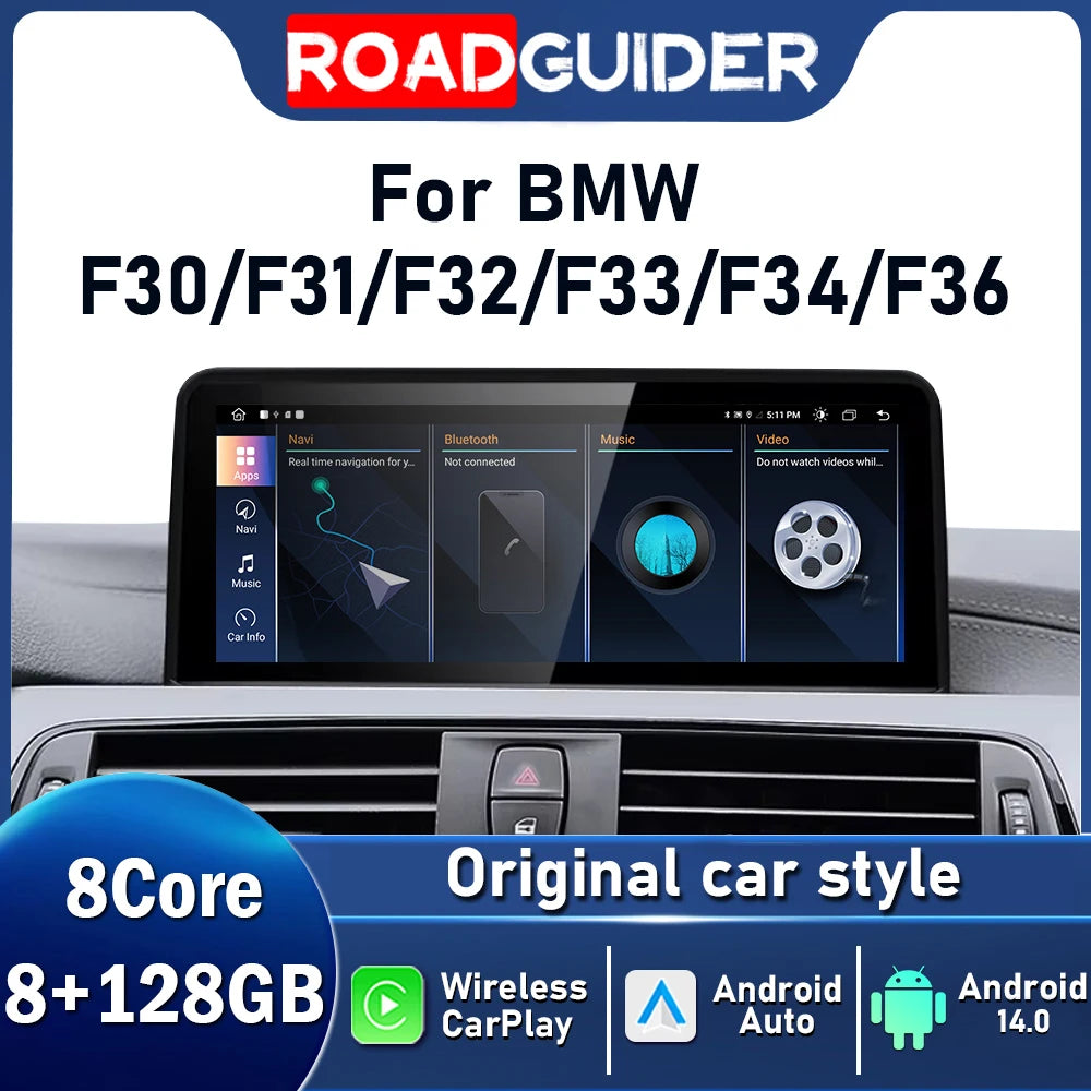 10.25inch Car Multimedia Display Screen Android For BMW 3 - 4 Series F30 F31 F32 F33 F34 F