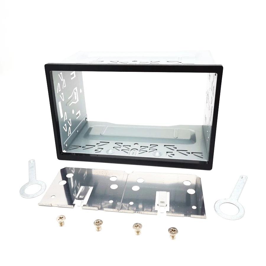 Universal 2DIN Metal Fascia Mounting Dash Kit for Car Radio DVD Stereo Installation Frame