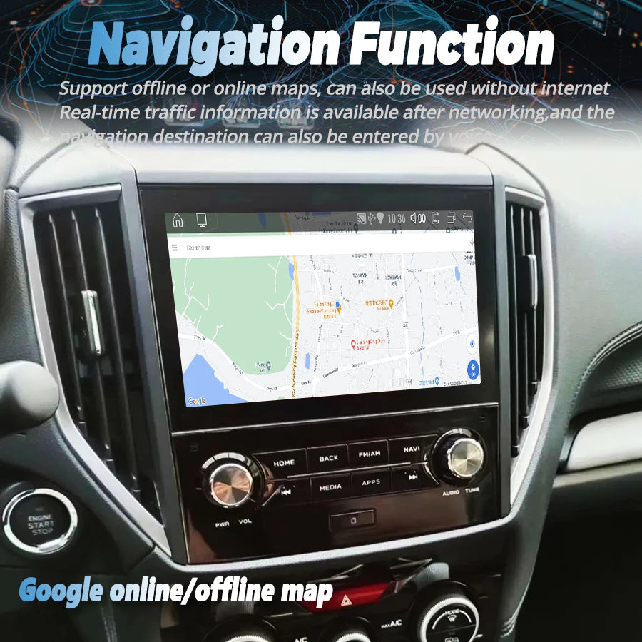 Android Screen 256GB For SUBARU Forester XV 2019 2020 - 2024 Auto Radio Multimedia Player