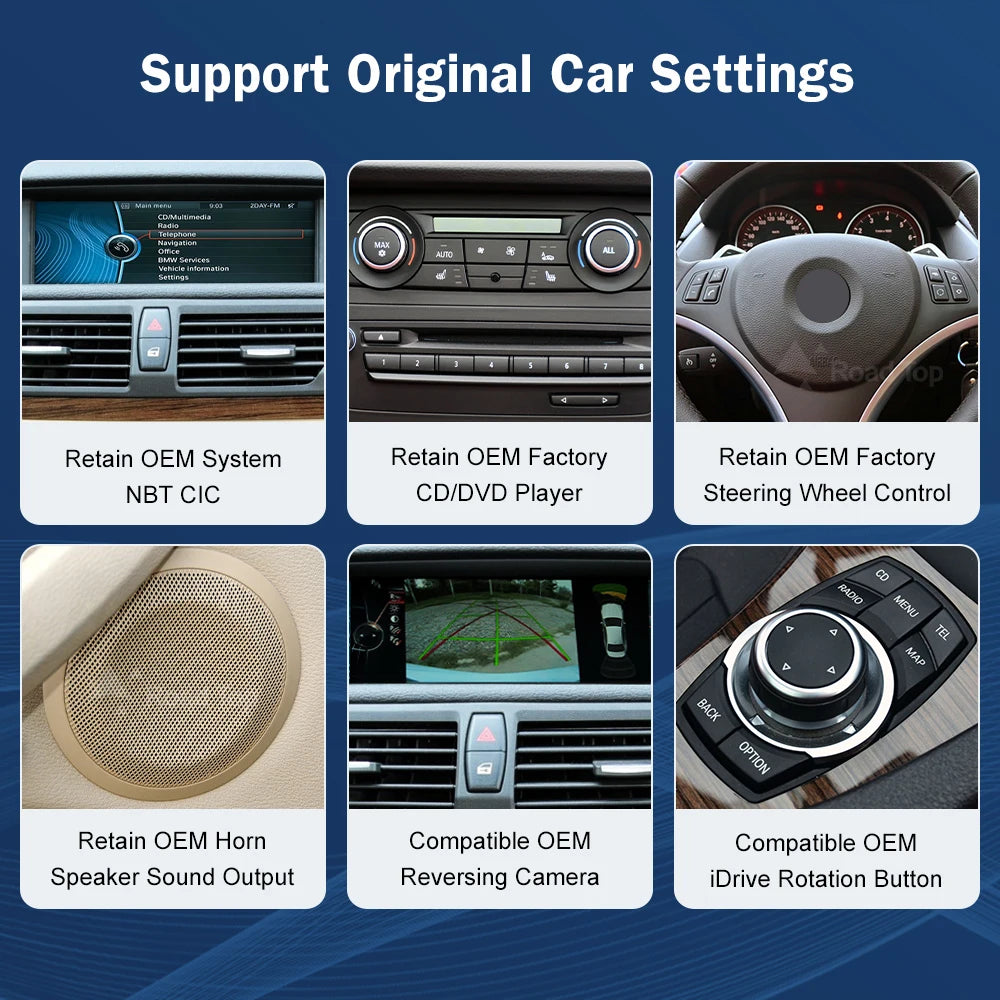 CN Road Top Wireless CarPlay Android Auto Car Multimedia For BMW X1 E84 2009-2015 CIC Scre | AUTOKITSHOP