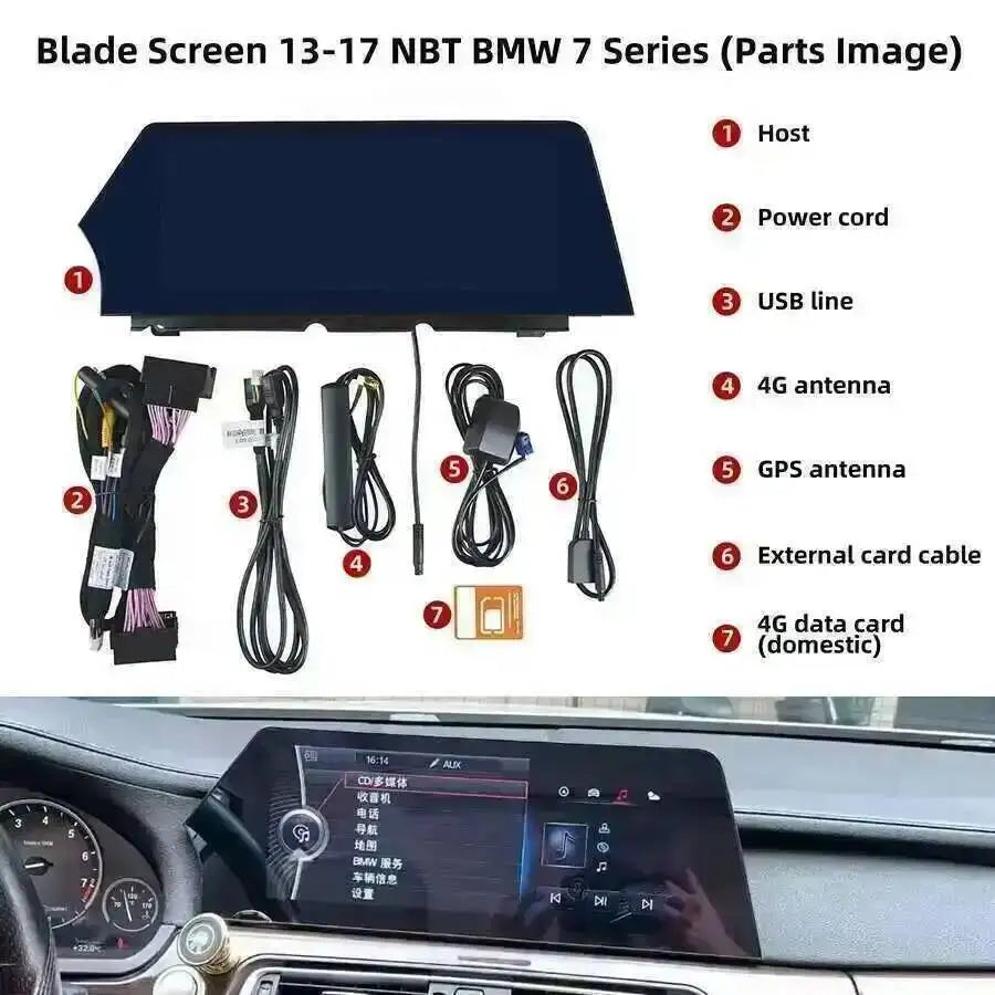 GPS For BMW 7 Series F01 F02 2011-2017 NBT CIC GPS Android 15 Car Radio Carplay Navi BT Ca