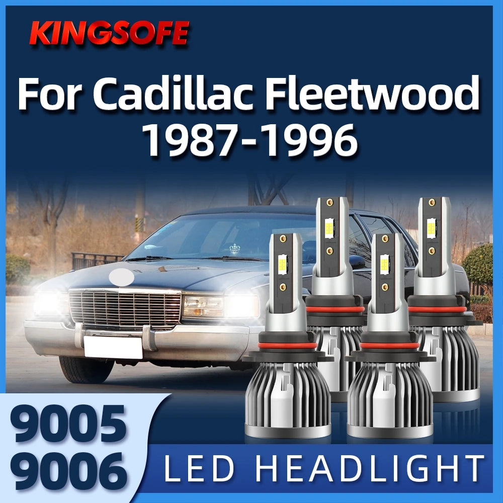 CSP LED 9005 Headlight Bulbs High Low 9006 Headlamp 6000K Super Bright For Cadillac Fleetw