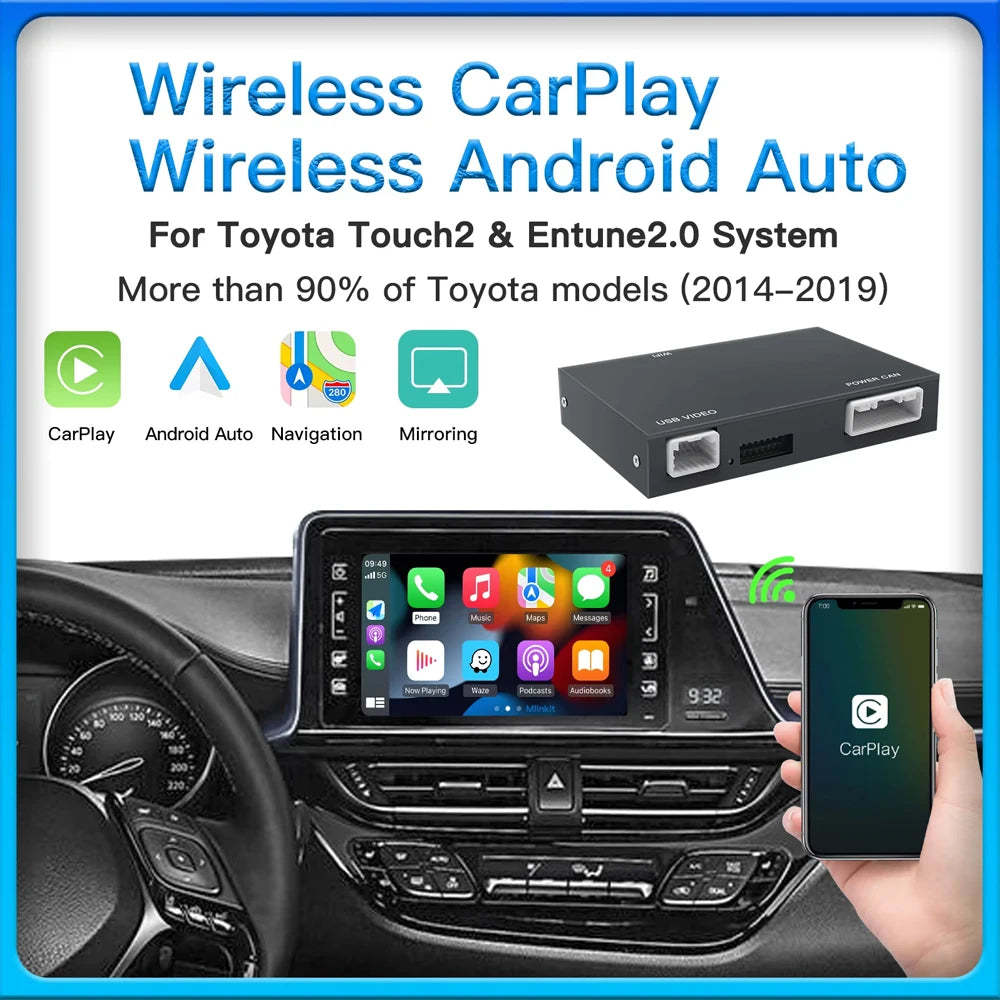 OEM Screen Upgrade Decoder multimedia Retrofit Kit for Toyota Touch2/Entune2.0 System 2014