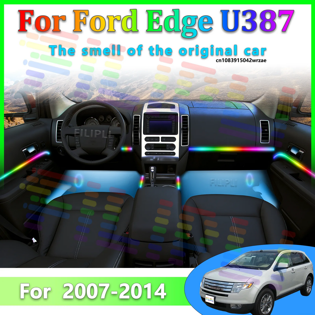 64 RGB - Neon Strip - for Ford U387 2007-2014 - App Control - Car Interior Lighting | AUTOKITSHOP
