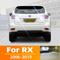 2-Piece LED Interior Light Kit for Lexus RX400H RX350 RX450H RX450HL Accessories 2006-2019 - Canbus Dome Map Door Tru...