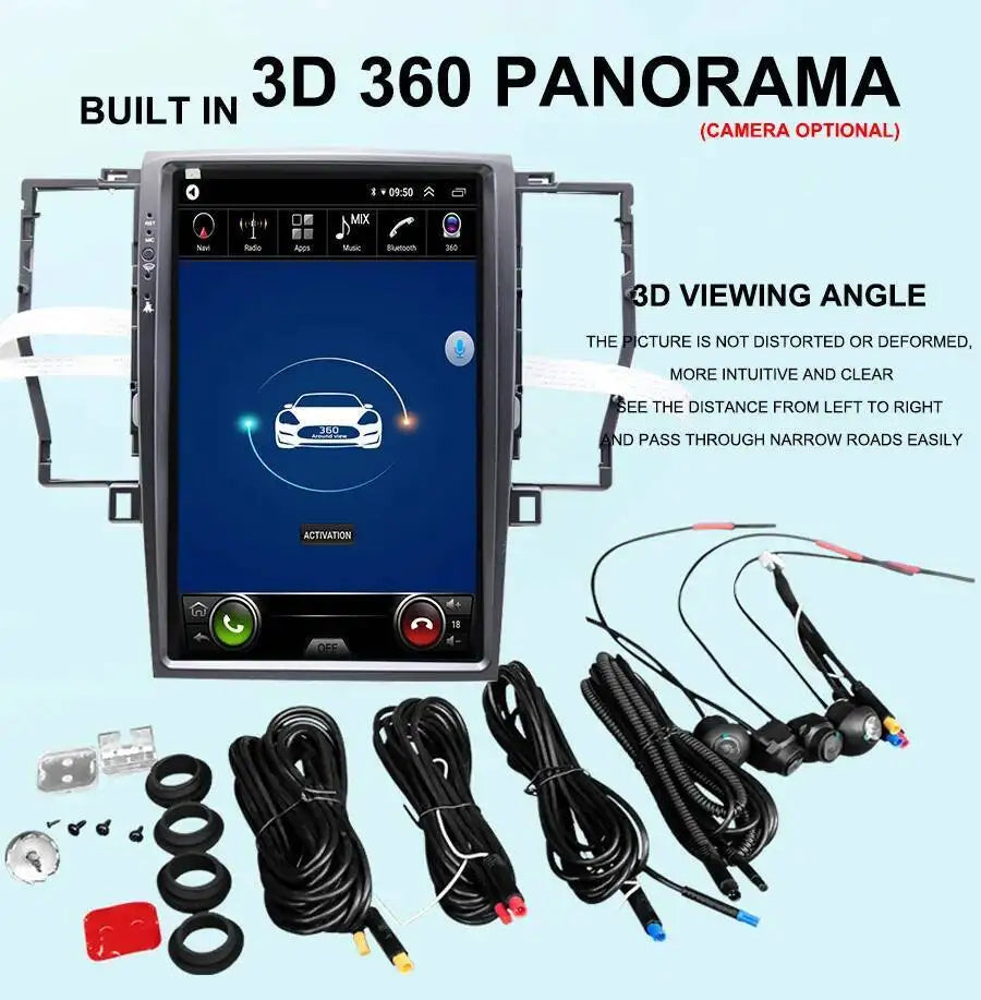 12.8" Car Radio Android 15 Screen For Toyota Crown GRS182 2004 2006-2009 Multimedia Video  | AUTOKITSHOP