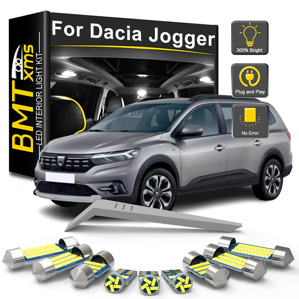 10-Piece LED Interior Light Kit for Dacia Jogger - Canbus Error-Free Bulbs | AUTOKITSHOP