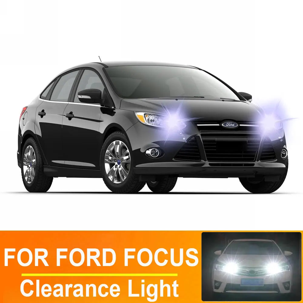 2-Piece LED Interior Light Kit for Ford Focus 1 2 3 1998- 2012 - Canbus Dome Map Door Trunk Bulbs | AUTOKITSHOP