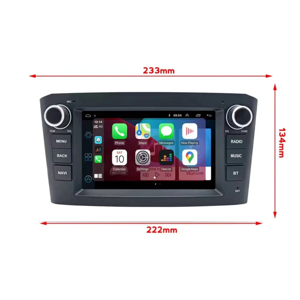 7inch Car Multimedia Player CarPlay Android 16 For Toyota Avensis T25 2002-2010 Stereo Car