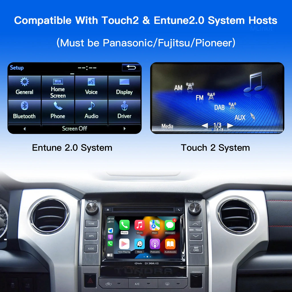 Wireless Carplay Android Auto For TOYOTA CHR Corolla Camry Auris prius RAV4 Avensis Highla